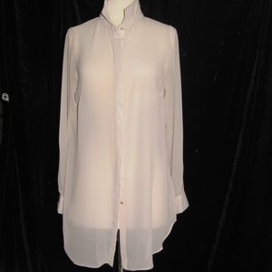 Vertigo Ladies Sheer Blouse In Oatmeal New!!